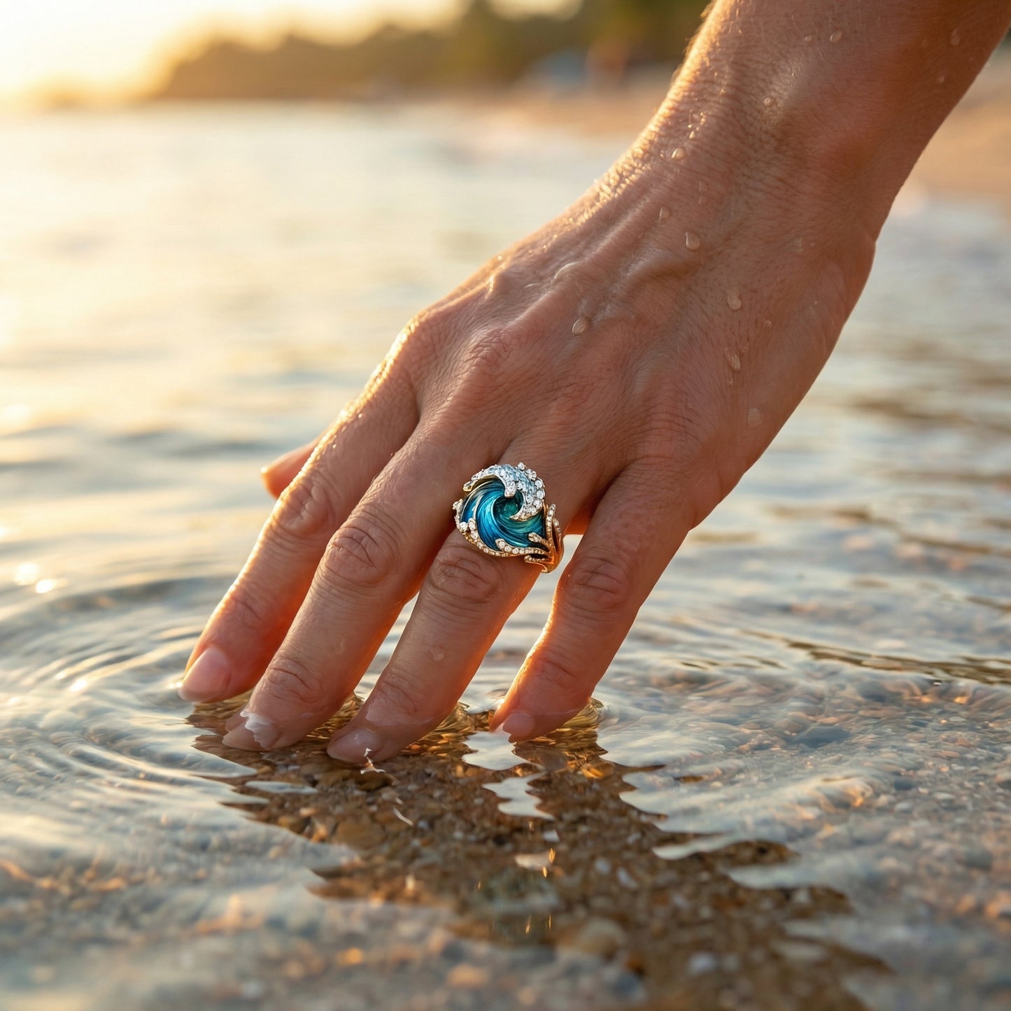 Nerina Wavecrown Ring